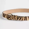 Bälte i kalvskinn med tigermönster