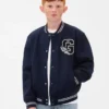 Bomberjacka med varsity-logotyp för barn