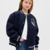 Bomberjacka med varsity-logotyp för barn
