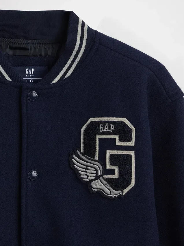 Bomberjacka med varsity-logotyp för barn