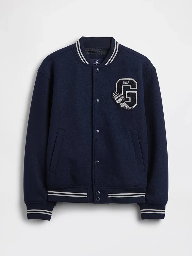 Bomberjacka med varsity-logotyp för barn