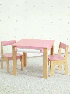 Bords- och stolset för småbarn (2 stolar)