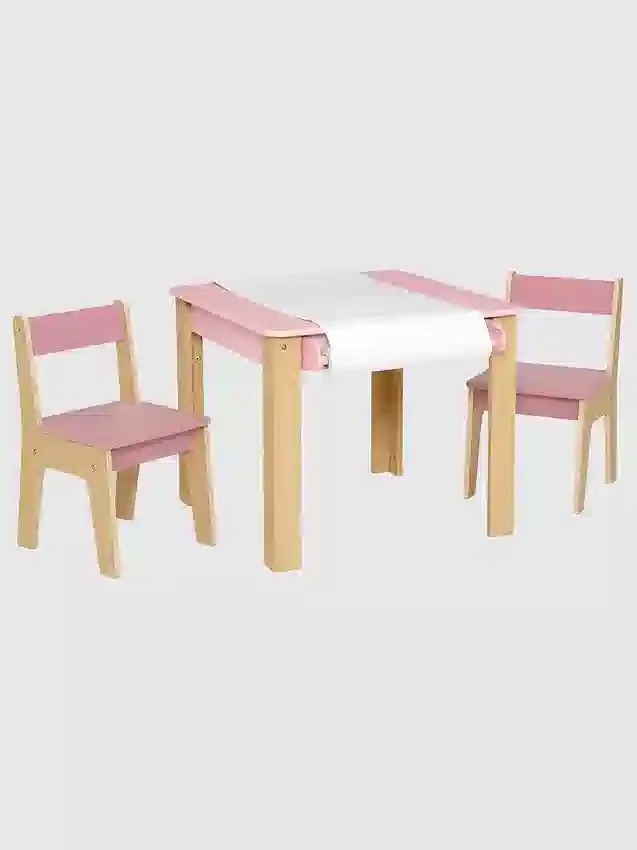 Bords- och stolset för småbarn (2 stolar)