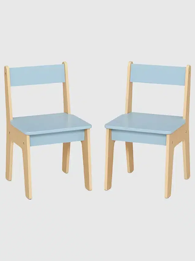 Bords- och stolset för småbarn (2 stolar)