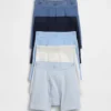 Boxershorts i ekologisk stretchbomull med logotyp för barn (5-pack)