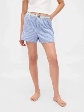 Boxershorts i flanell med logotyp