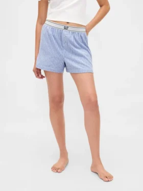 Boxershorts i flanell med logotyp