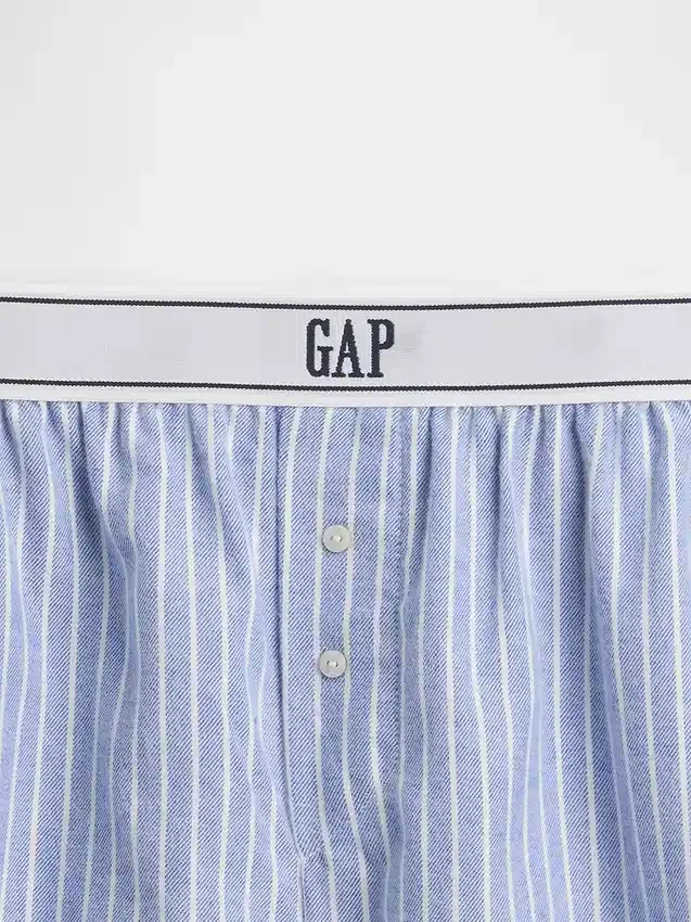 Boxershorts i flanell med logotyp