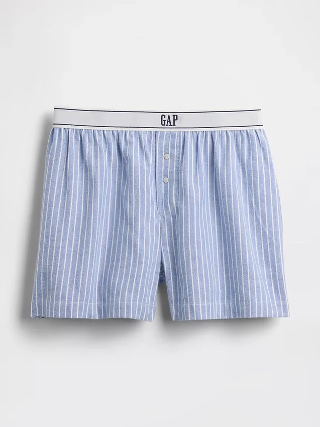 Boxershorts i flanell med logotyp