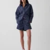 Boxershorts i randig poplin av ekologisk bomull
