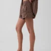 Boxershorts i randig poplin av ekologisk bomull