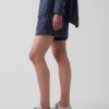 Boxershorts i randig poplin av ekologisk bomull