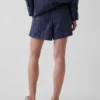 Boxershorts i randig poplin av ekologisk bomull