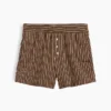 Boxershorts i randig poplin av ekologisk bomull