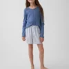 Boxershorts i återvunnen poplin för barn