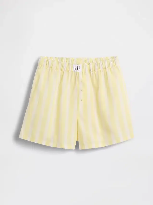 Boxershorts i återvunnen poplin för barn