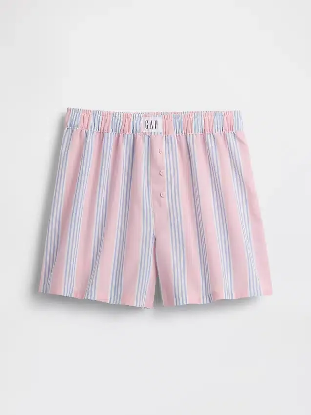 Boxershorts i återvunnen poplin för barn