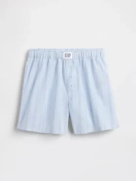 Boxershorts i återvunnen poplin för barn
