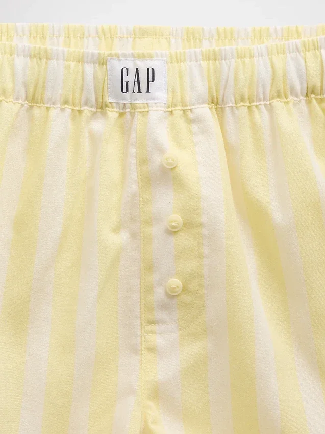 Boxershorts i återvunnen poplin för barn