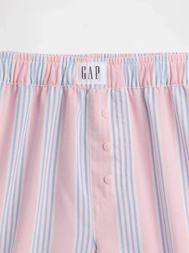 Boxershorts i återvunnen poplin för barn