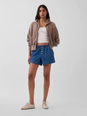 Boxershorts i ultramjuk denim med medelhög midja
