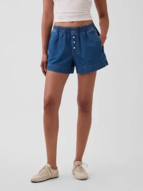 Boxershorts i ultramjuk denim med medelhög midja