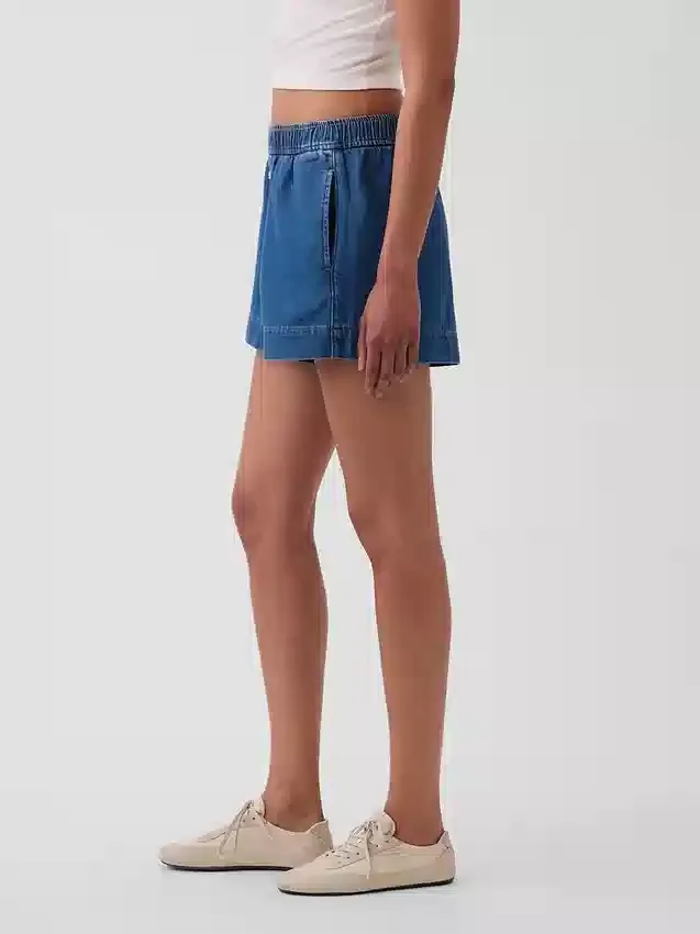 Boxershorts i ultramjuk denim med medelhög midja