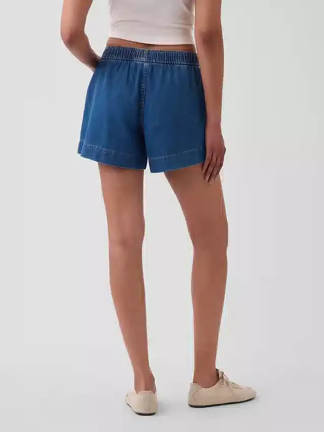 Boxershorts i ultramjuk denim med medelhög midja