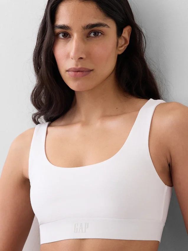 Bralette i ekologisk stretchbomull med Gap Logo