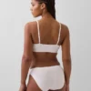 Bralette i ekologisk stretchbomull med logotyp
