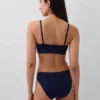 Bralette i ekologisk stretchbomull med logotyp