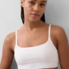 Bralette i ekologisk stretchbomull med logotyp