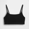 Bralette i ekologisk stretchbomull med logotyp