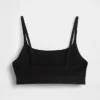 Bralette i ekologisk stretchbomull med logotyp