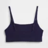 Bralette i ekologisk stretchbomull med logotyp