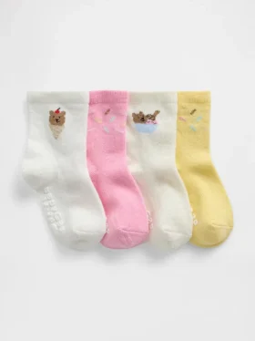 Brannan Bear-strumpor för Baby & Småbarn (4-pack)