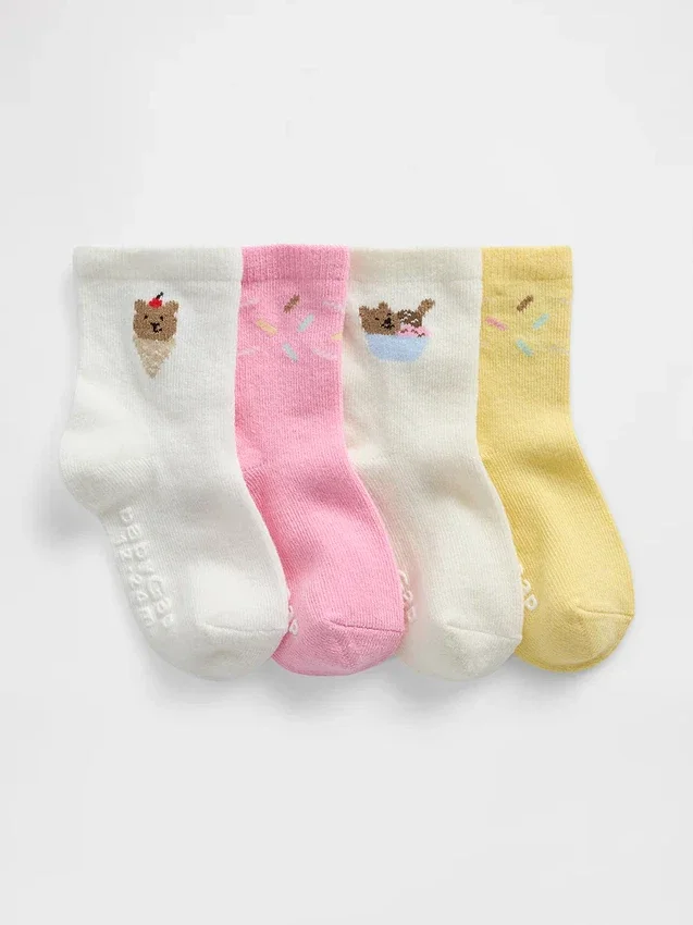 Brannan Bear-strumpor för Baby & Småbarn (4-pack)