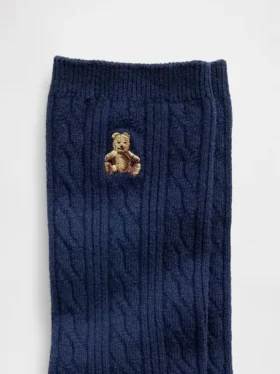 Brannan Bear-strumpor i kabelstickning