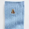 Brannan Bear-strumpor i kabelstickning