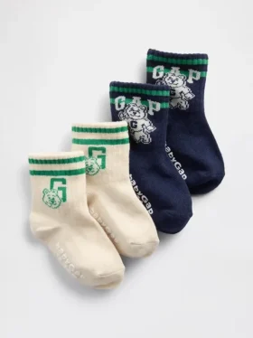 Brannan Bear Varsity-logotyp-strumpor för Baby & Småbarn (2-pack)