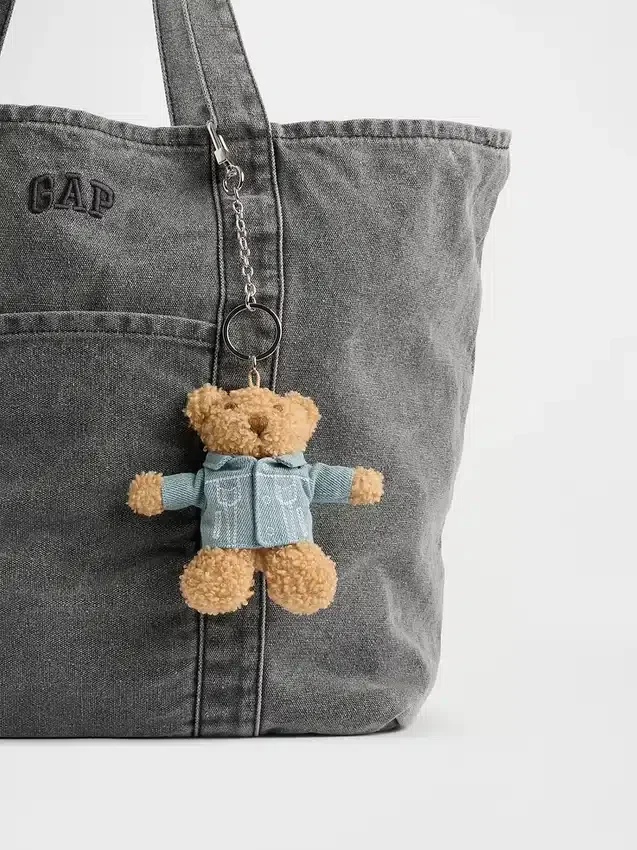 Brannan Bear-väskberlock i denimjackstil