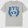 Brigham Young University Laurels mörk grafisk T-shirt