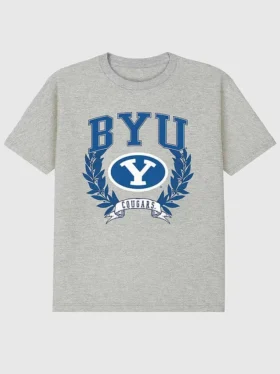 Brigham Young University Laurels mörk grafisk T-shirt