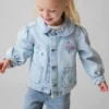 Broderad arbetsjacka i denim för Baby & Småbarn