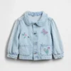 Broderad arbetsjacka i denim för Baby & Småbarn