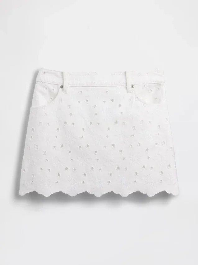 Broderad minikjol