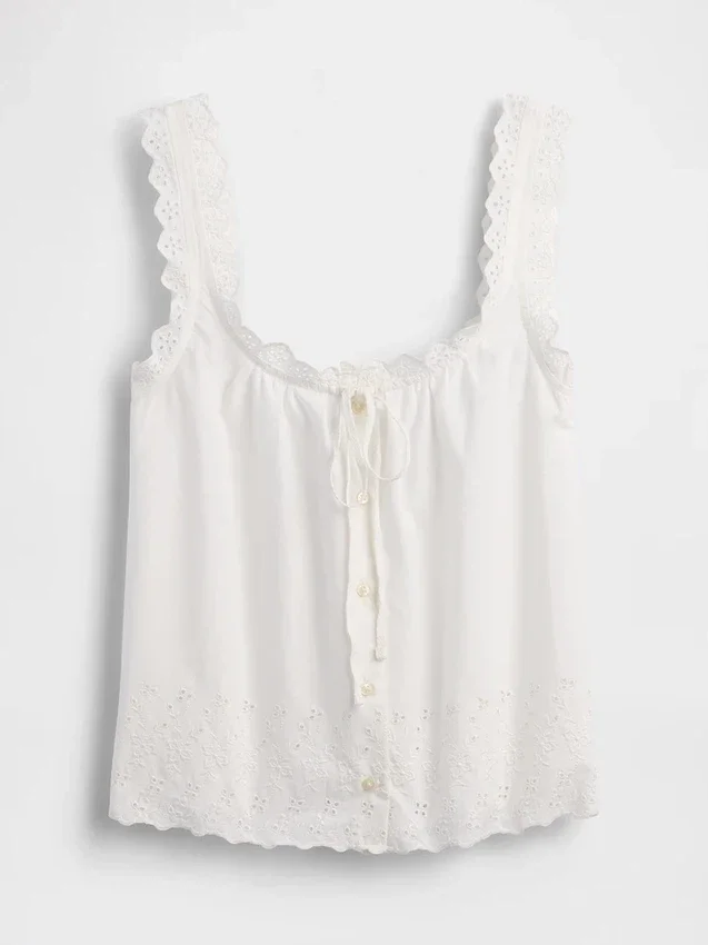 Broderad pyjamas-tank