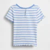 Broderad ribbad T-shirt för Baby & Småbarn