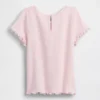 Broderad ribbad T-shirt för Baby & Småbarn