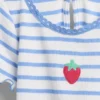 Broderad ribbad T-shirt för Baby & Småbarn